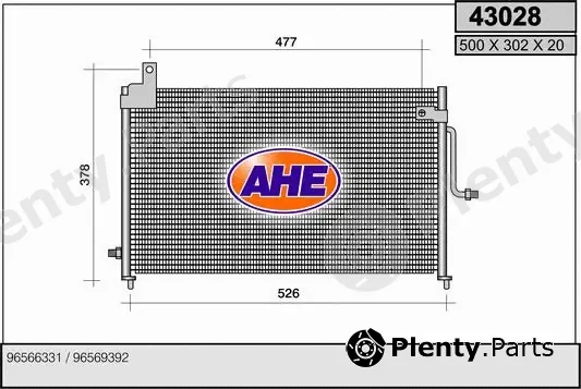 AHE 43028 — Condenser, air conditioning