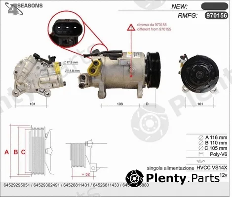AHE 970156 — Compressor, air conditioning