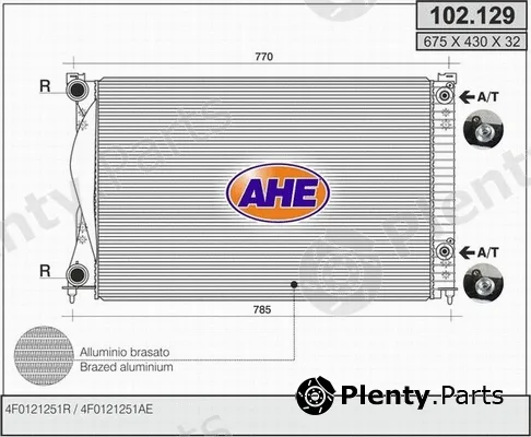 AHE 102.129 — Radiator, engine cooling