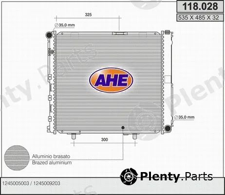 AHE 118.028 — Radiator, engine cooling