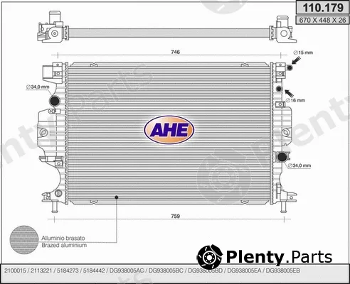AHE 110.179 — Radiator, engine cooling
