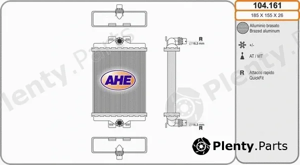 AHE 104.161 — Radiator, engine cooling
