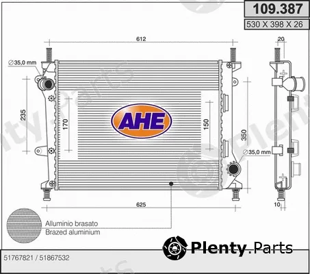AHE 109.387 — Radiator, engine cooling