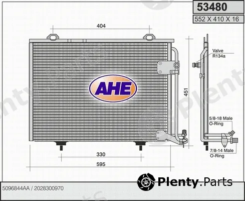 AHE 53480 — Condenser, air conditioning