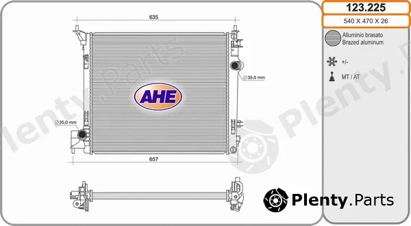 AHE 123.225 — Radiator, engine cooling