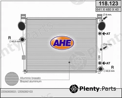 AHE 118.123 — Radiator, engine cooling