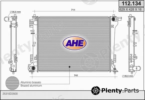 AHE 112.134 — Radiator, engine cooling