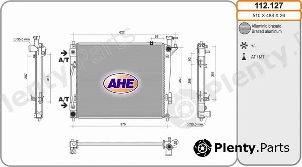 AHE 112.127 — Radiator, engine cooling