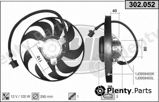 AHE 302.052 — Fan, engine cooling