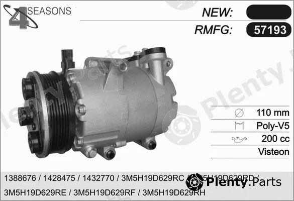 AHE 57193 — Compressor, air conditioning