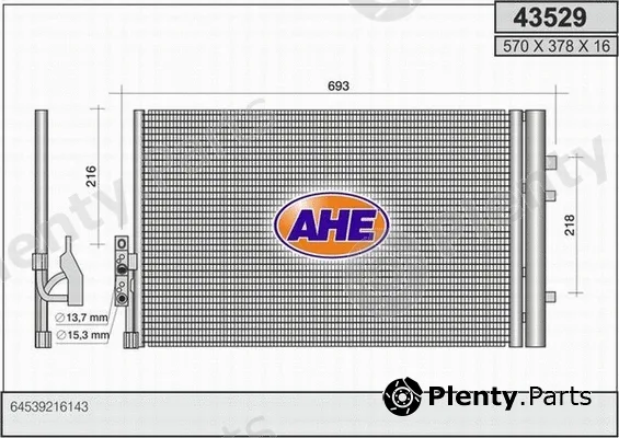 AHE 43529 — Condenser, air conditioning
