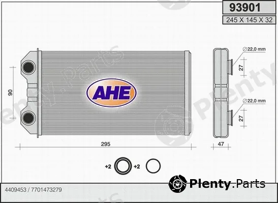 AHE 93901 — Heat Exchanger, interior heating