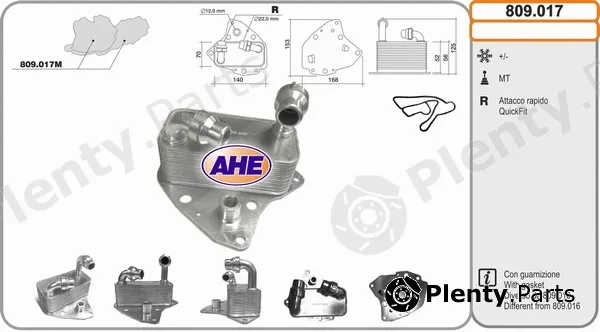 AHE 809.017 — Oil Cooler, engine oil