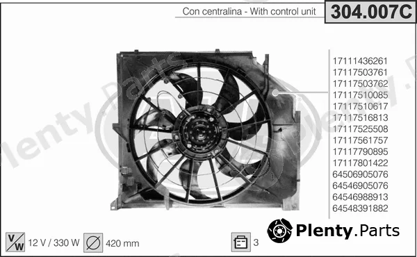 AHE 304.007C — Fan, engine cooling