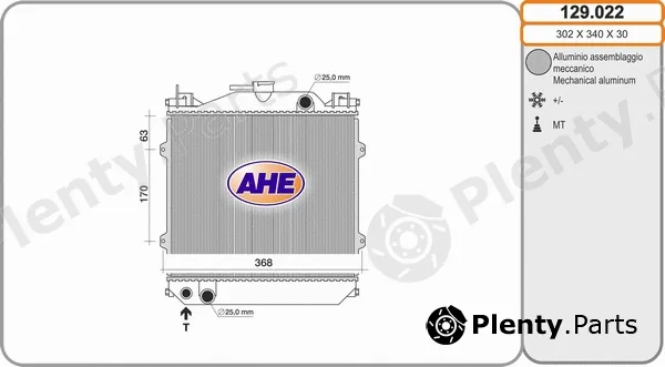 AHE 129.022 — Radiator, engine cooling