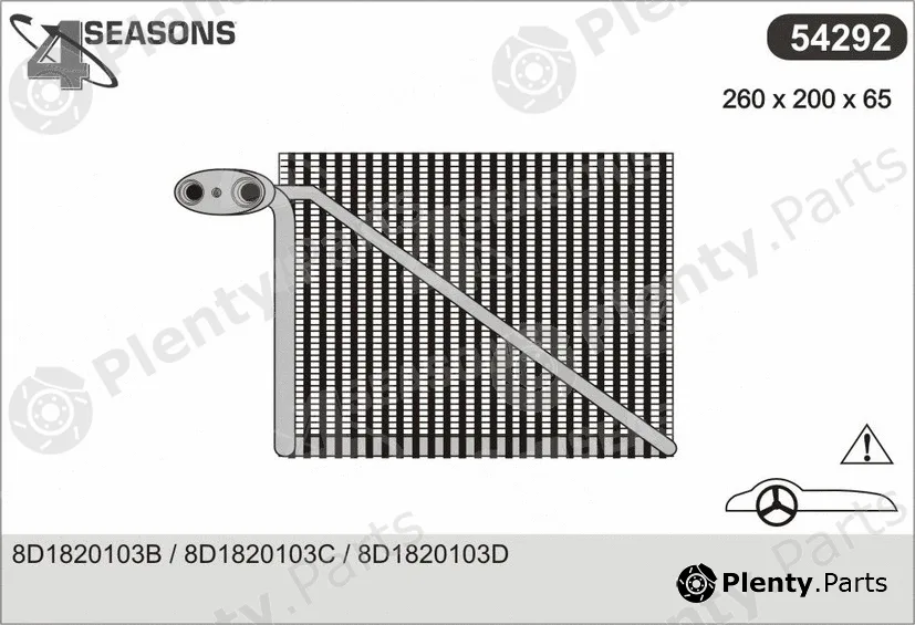 AHE 54292 — Evaporator, air conditioning