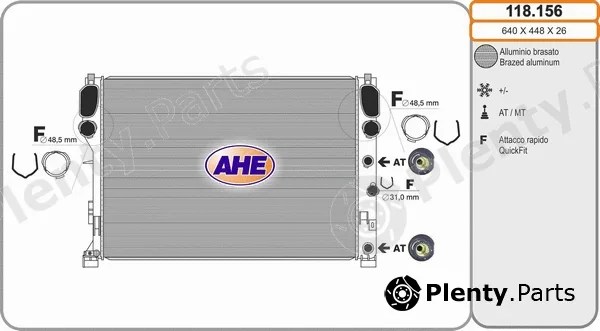AHE 118.156 — Radiator, engine cooling