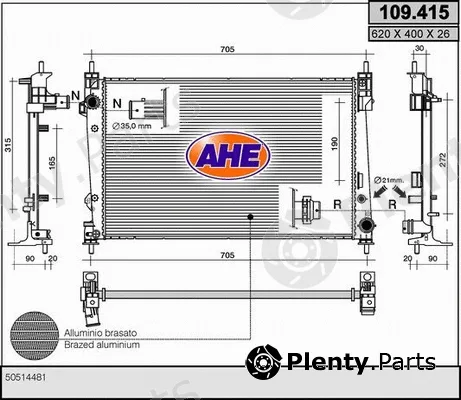 AHE 109.415 — Radiator, engine cooling