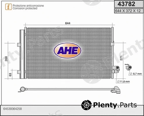 AHE 43782 — Condenser, air conditioning