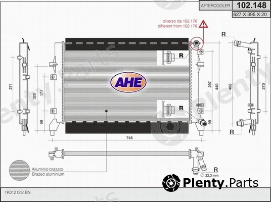 AHE 102.148 — Radiator, engine cooling