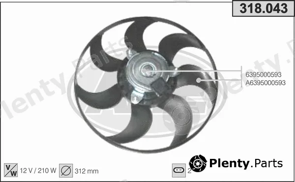 AHE 318.043 — Fan, engine cooling