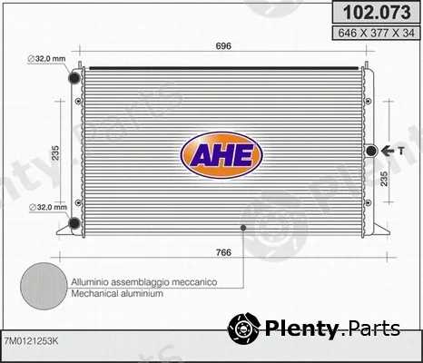 AHE 102.073 — Radiator, engine cooling