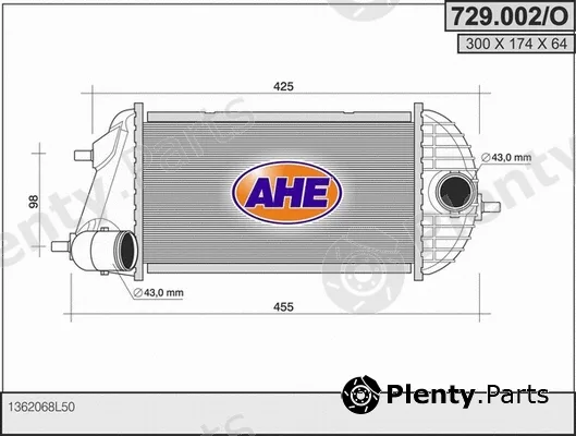 AHE 729.002/O — Charge Air Cooler