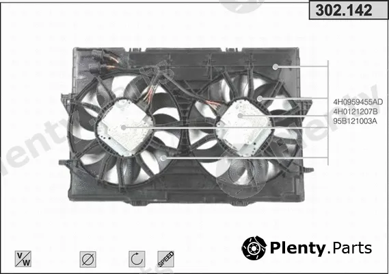 AHE 302.142 — Fan, engine cooling