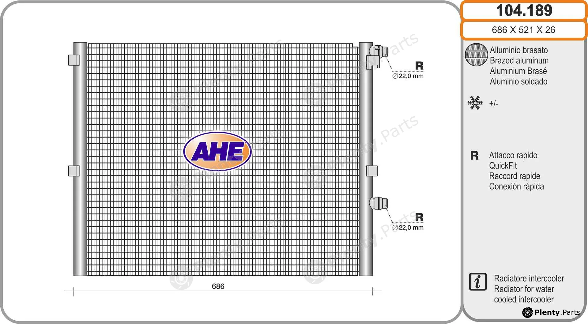 AHE 104.189 — Radiator, engine cooling