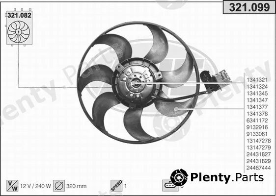 AHE 321.099 — Fan, engine cooling