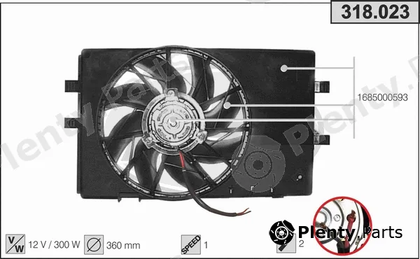 AHE 318.023 — Fan, engine cooling