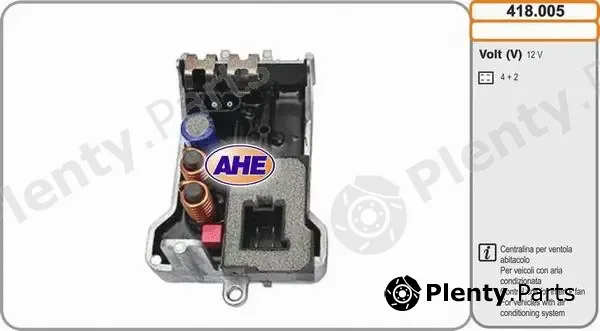 AHE 418.005 — Control Unit, electric fan (engine cooling)