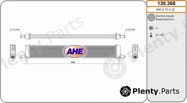 AHE 130.366 — Radiator, engine cooling