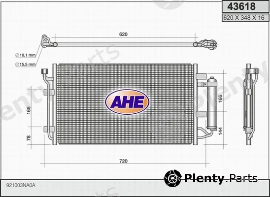 AHE 43618 — Condenser, air conditioning