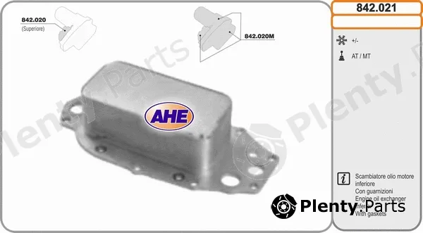 AHE 842.021 — Oil Cooler, engine oil