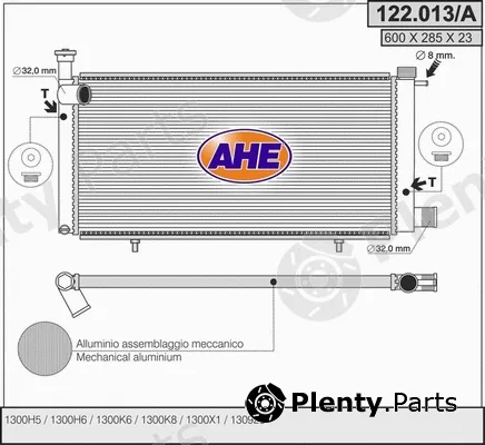 AHE 122.013/A — Radiator, engine cooling