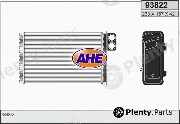 AHE 93822 — Heat Exchanger, interior heating
