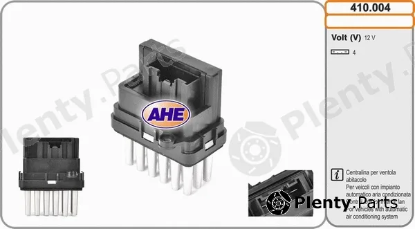 AHE 410.004 — Control Unit, electric fan (engine cooling)