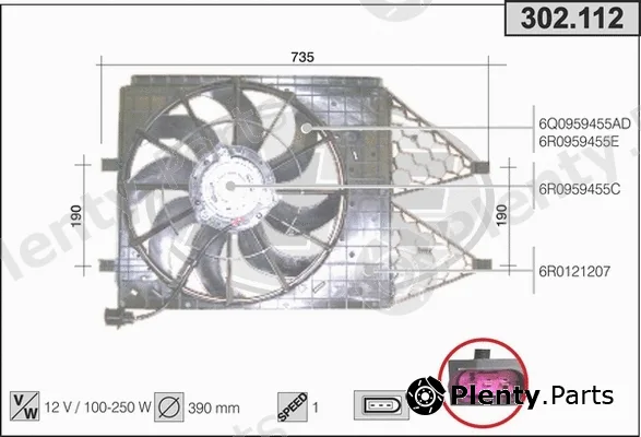 AHE 302.112 — Fan, engine cooling