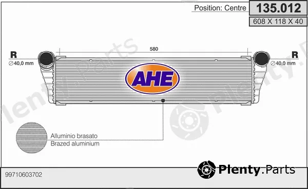 AHE 135.012 — Radiator, engine cooling