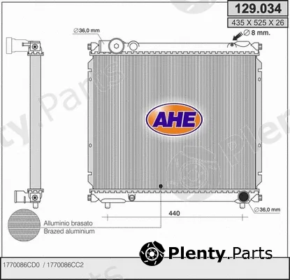 AHE 129.034 — Radiator, engine cooling