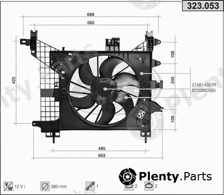 AHE 323.053 — Fan, engine cooling