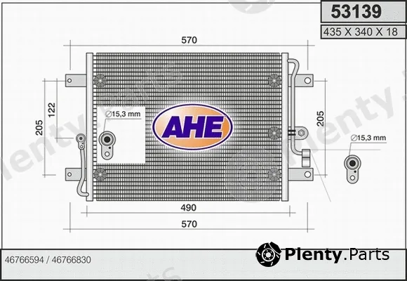 AHE 53139 — Condenser, air conditioning