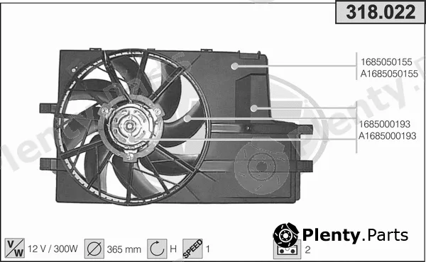 AHE 318.022 — Fan, engine cooling