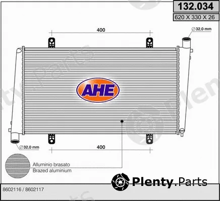 AHE 132.034 — Radiator, engine cooling