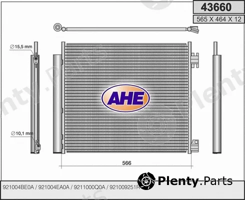 AHE 43660 — Condenser, air conditioning