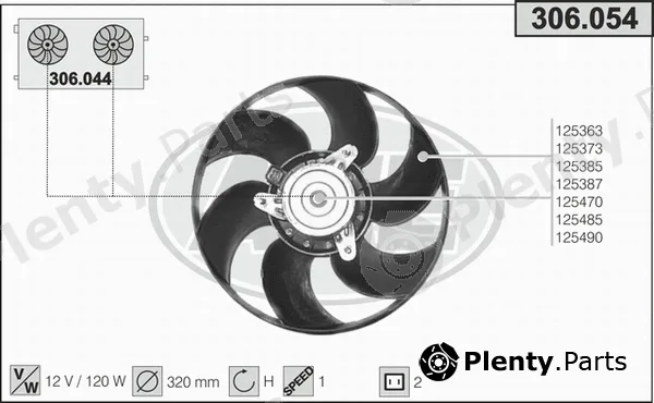 AHE 306.054 — Fan, engine cooling