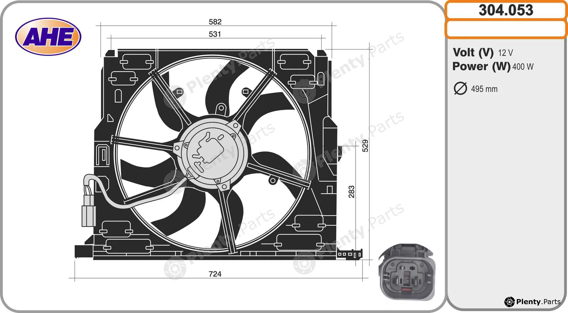 AHE 304.053 — Fan, engine cooling
