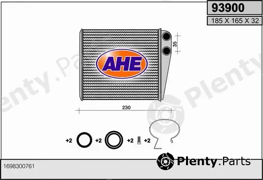 AHE 93900 — Heat Exchanger, interior heating