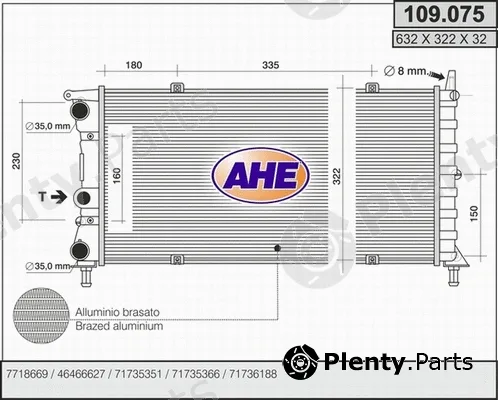 AHE 109.075 — Radiator, engine cooling